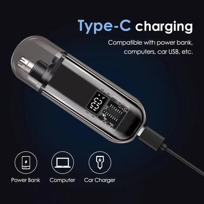 Electric Nose Hair Trimmer Clipper Rechargeable Multi-kinetic Shaving