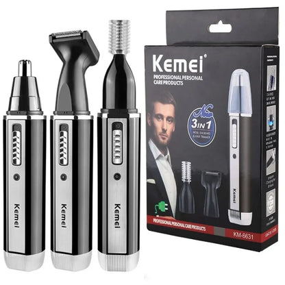 Kemei 4 in 1 trimmer for men Electric Nose and ear trimmer Set