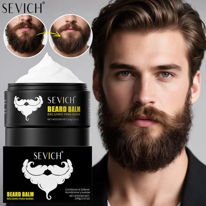 SEVICH Natural Beard Balm Wax Beard Growth Oil for Men