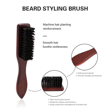 Barber Wood Handle Hairdressing Soft Hair Cleaning Brush