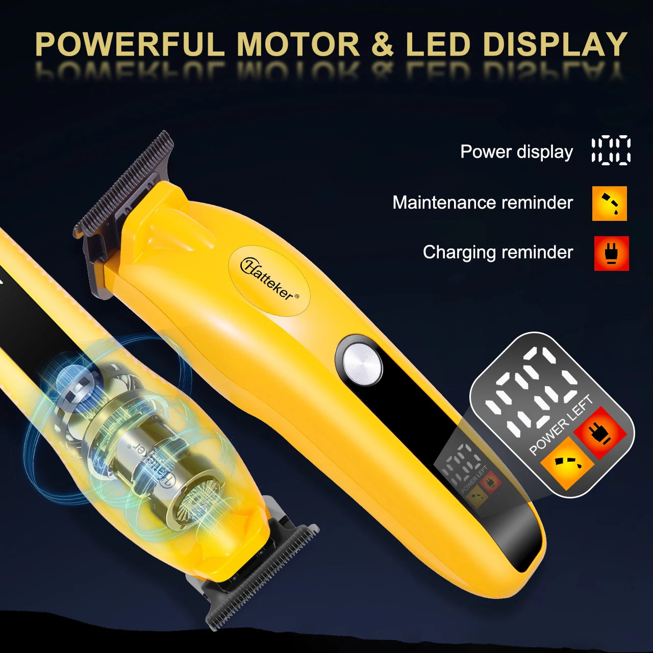 Hatteker Professional Electric Hair Trimmer Grooming Tool