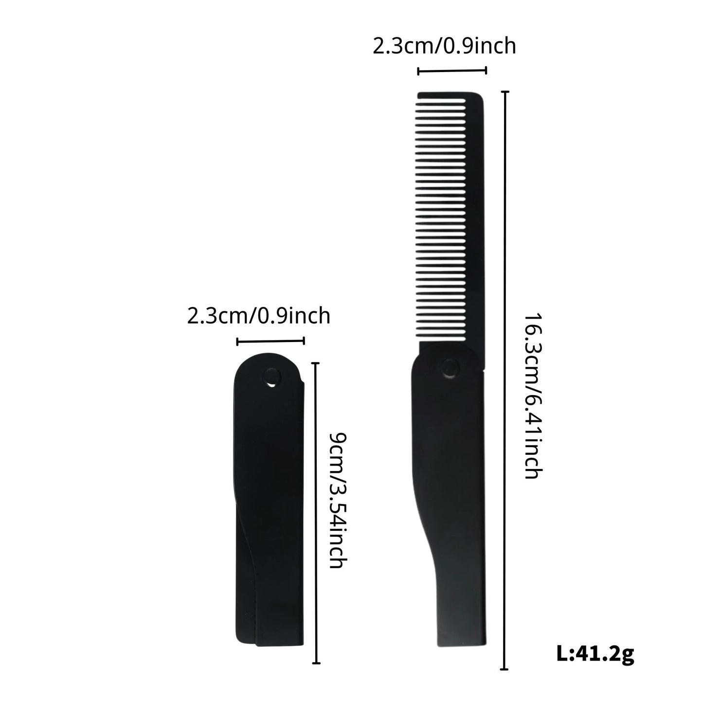 Portable Steel Combs Folding Pocket Beard Combs