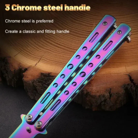 Stainless Steel Butterfly Comb Foldable Beard Moustache