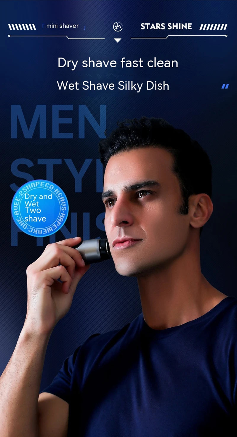 Electric Smart Shaver Household Car Shaver Digital Display