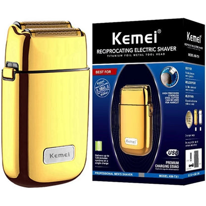 Kemei Tx1 Full Metal Electric Shaver For Men Electric Razor
