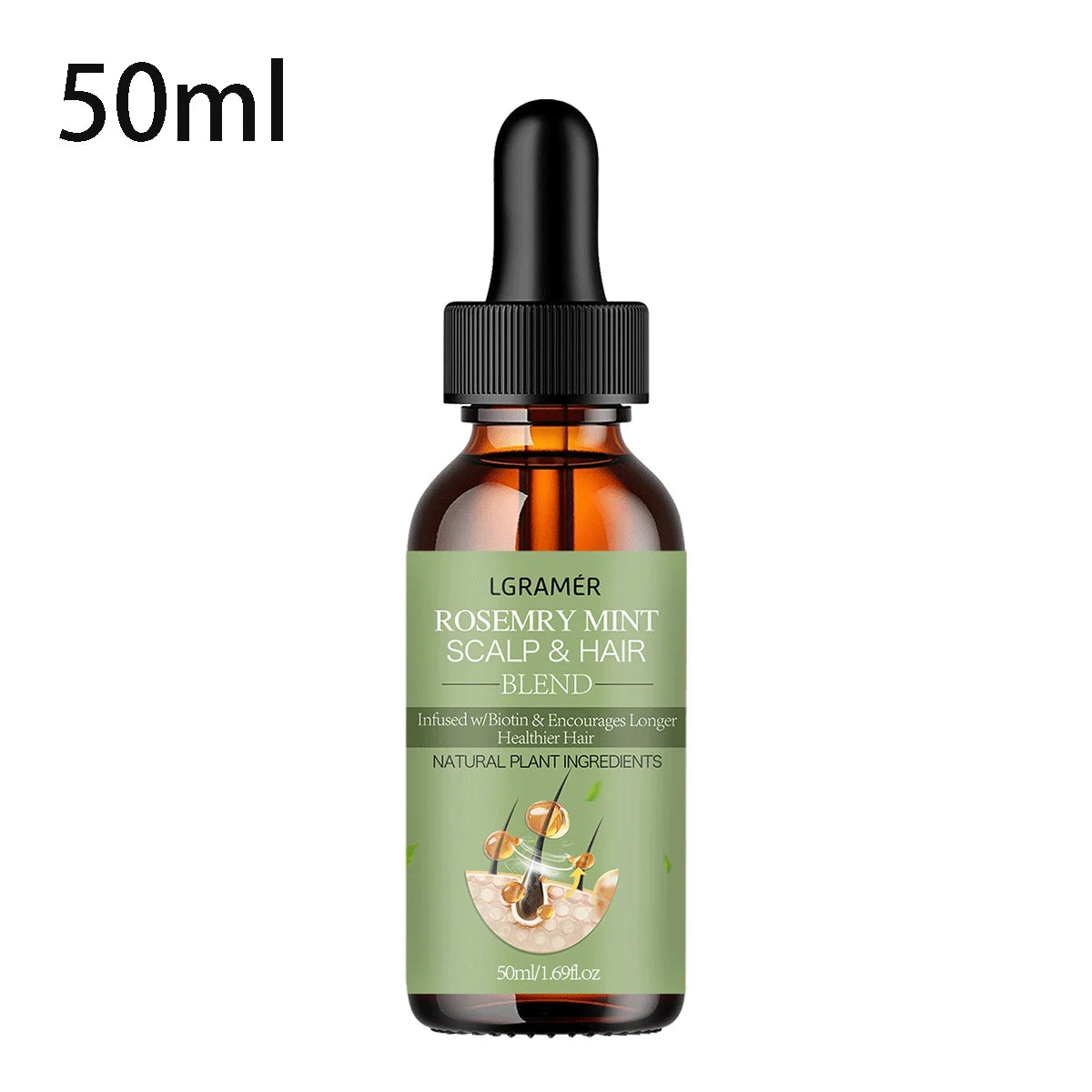 Hair Growth Essential Oil Rosemary Mint Hair Strengthening Oil