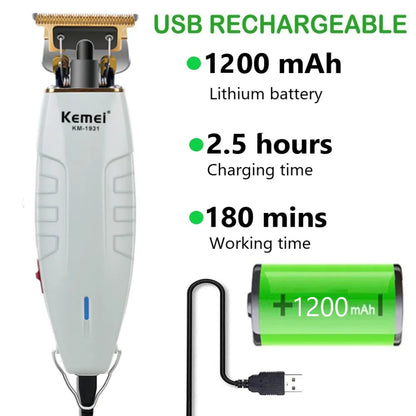 Kemei KM-1931 Professional Hair Clipper Barber Hair Trimmer