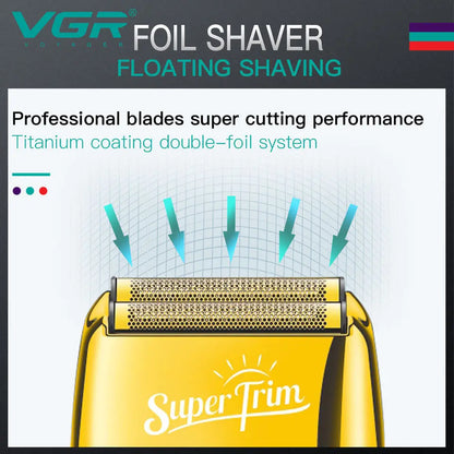 Original VGR Rechargeable Electric Shavers For Men