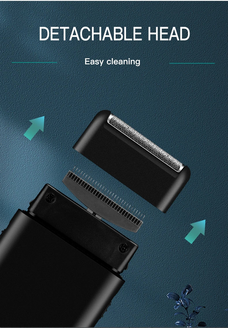 VGR 390 mini single blade cordless beard trimmer razor