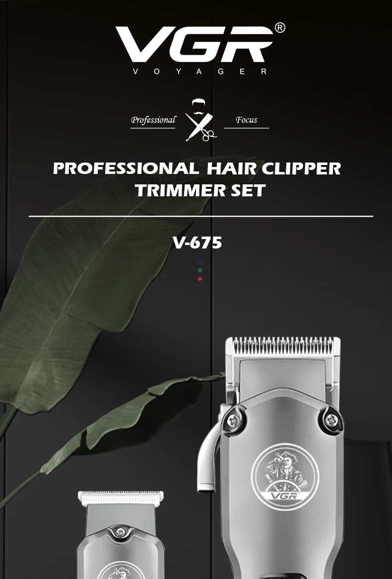 Original VGR Waterproof Combo Set Professional Hair Trimmer Machine