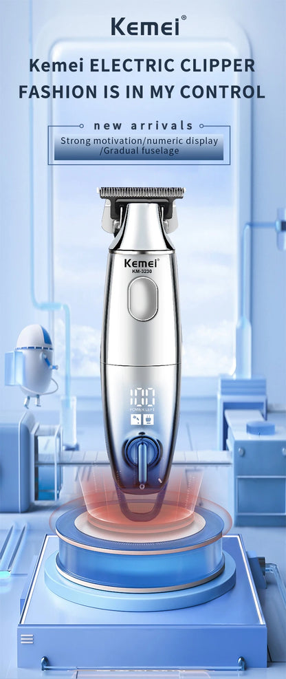 Kemei 3230 0mm Professional Hair Trimmer For Men