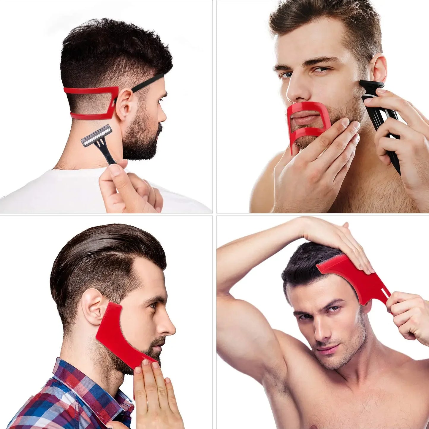 Beard Shaving Template Combs Hairline Templates