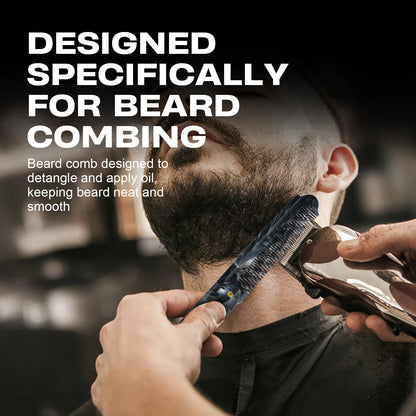Portable Steel Combs Folding Pocket Beard Comb For Men