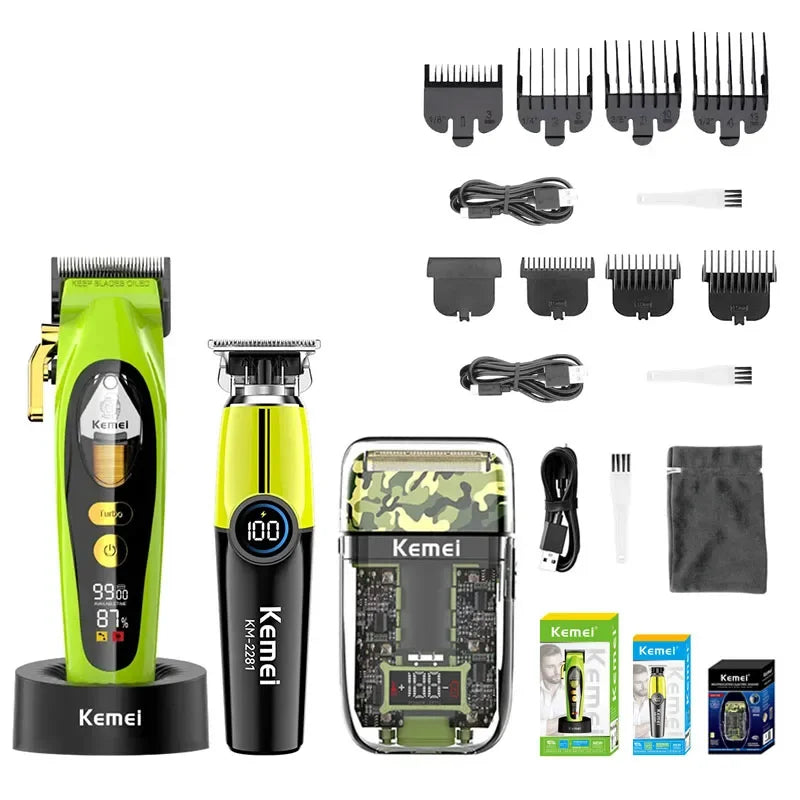 Kemei KM-2035 10W Big Power Electric Hair Clippers KM-2281 Kit