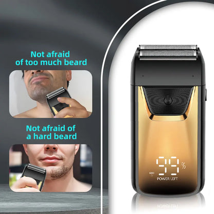 Men's electric reciprocating aluminum foil shaver