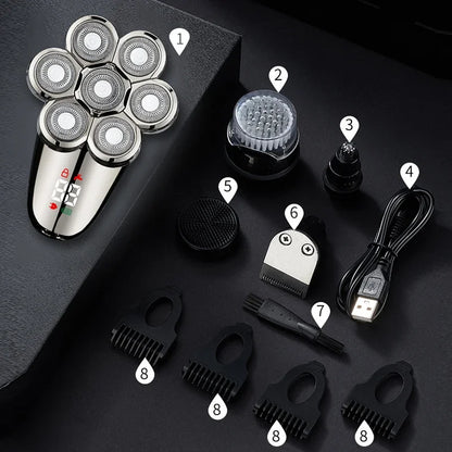 5 In 1 Electric Shaver For Men Bald Head Hair Clipper Razor