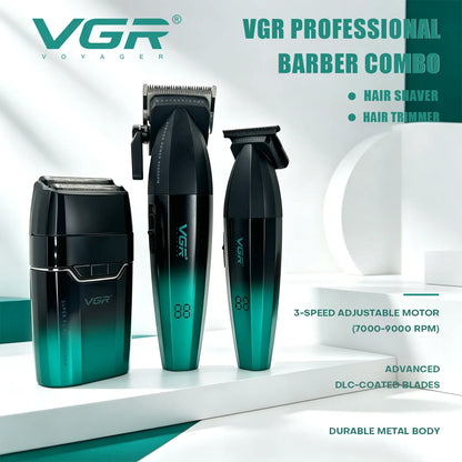 VGR Hair Trimmer Professional Electric Shaver Cordless Clippers