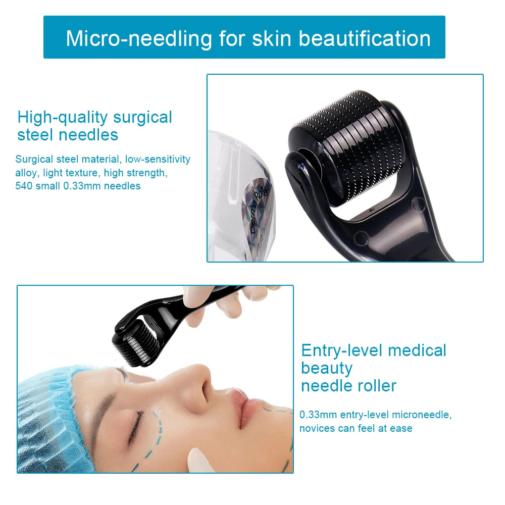 Derma Roller for Skin Beard Hair Growth Face Massager