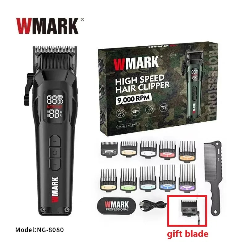 9000RPM NG-8080 Professional Hair Clipper 5 Speed Adjustment