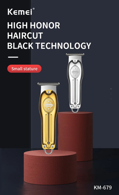 Kemei Electric Gold Silver Color Hair Trimmer Kemei Km-679