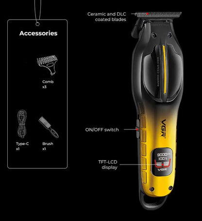 VGR Hair Trimmer Professional 9000 RPM Hair Clipper V-226