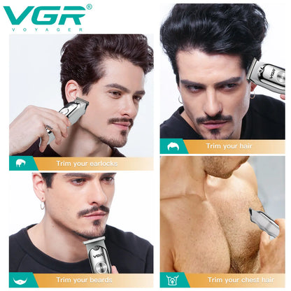 VGR  071 T-blade cutting machine barber rechargeable trimmer