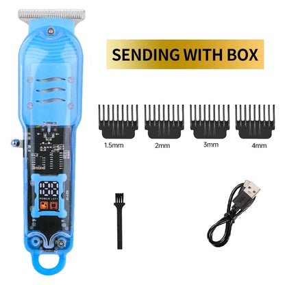 New Transparent Hair Clipper Power Display Hair Clipper