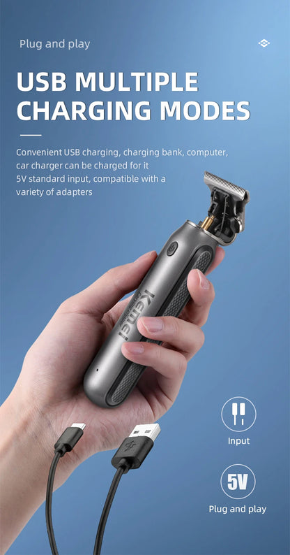 Kemei 10W Hair Clippers Men Beard Trimmer Cutter