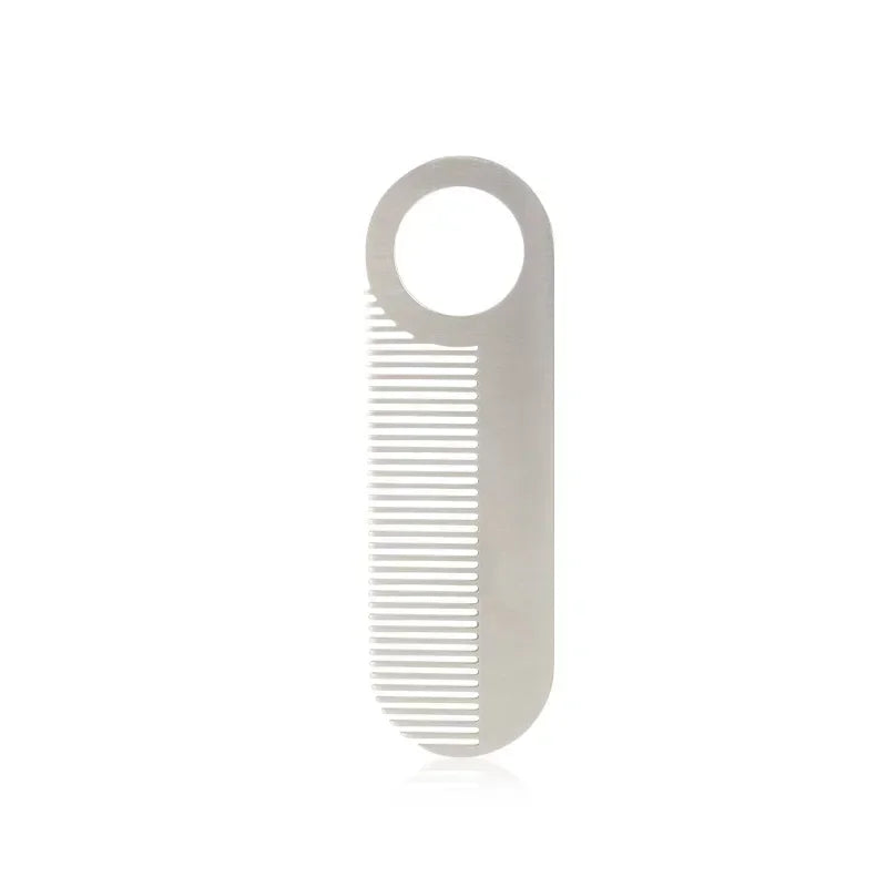 Stainless Steel Men's Beard Comb Portable Mini Oil