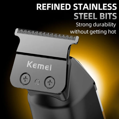 Kemei Rechargeable Hair Cutting Machine for Men Hair Clippers KM1572