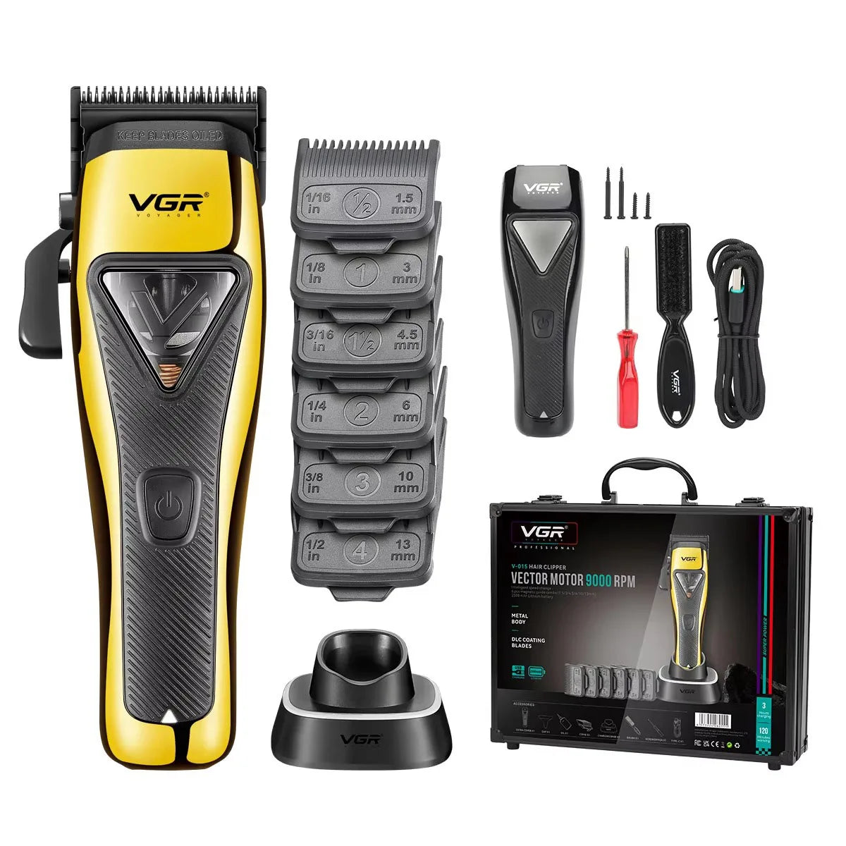 VGR Hair Cutting Cordless Hair Trimmer Professional Trimmer V-015