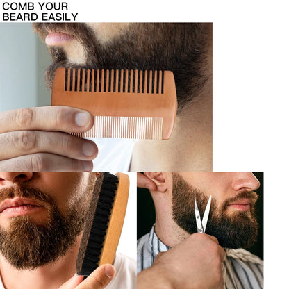5 pieces Men's Beard Growth Care Kit Moisturizing Beard Set