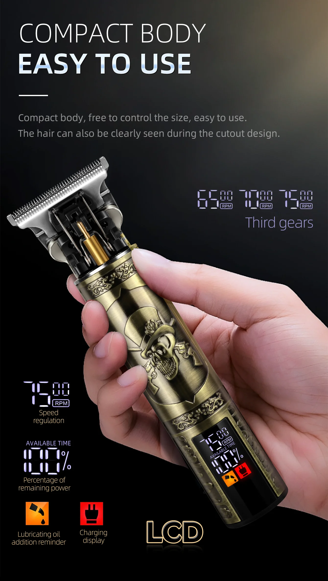 KIKIDO Professional Electric Trimmers or Adults Men Clipper