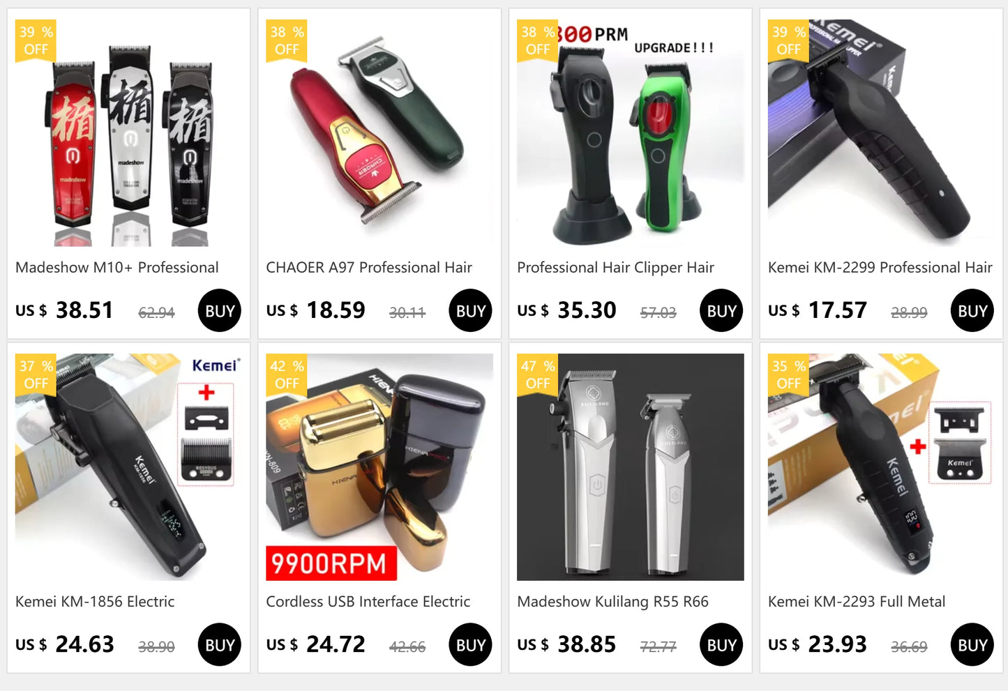 VGR V-946 Professional Ice Tech Hair Trimmer Beard Trimming