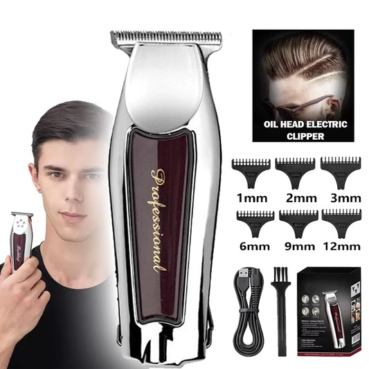 Rechargeable cordless hair trimmer for men grooming