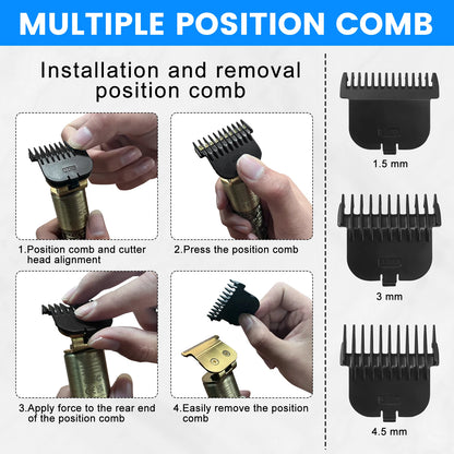 Electric Hair Cutting Machine Adjustable Precision Professional Hair Clipper