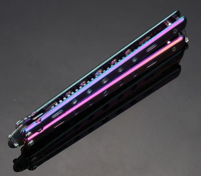 Foldable Comb Stainless Steel Butterfly Knife Comb