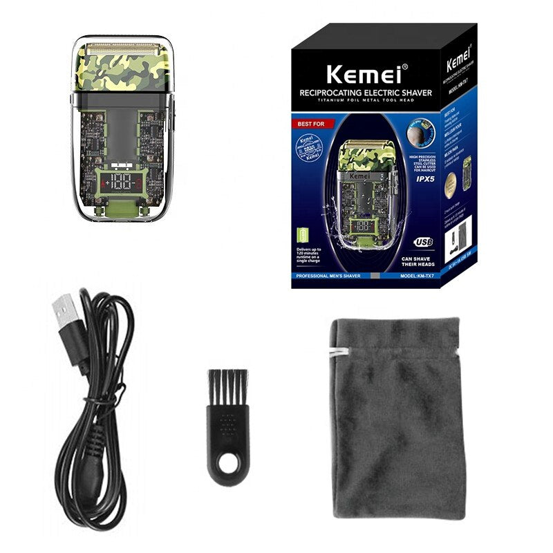 Original Kemei Hair Beard Electric Shaver For Men