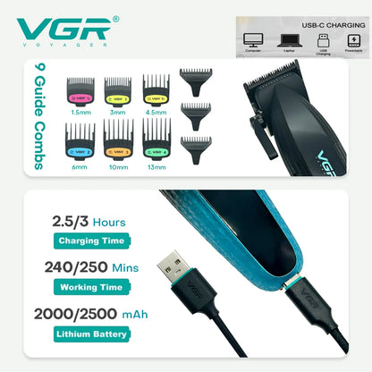 VGR V-889 S2 9000RPM Hair Cutting Machine Hair Trimmer