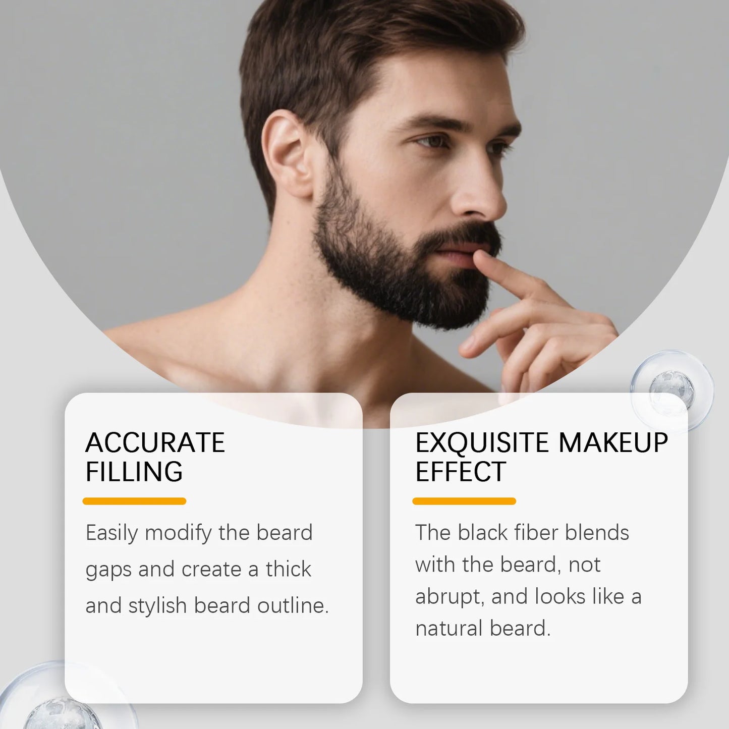 Instant Beard Filler Pen With Brush Comb Disposable