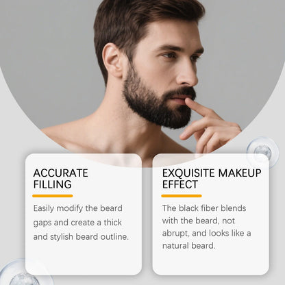 Instant Beard Filler Pen With Brush Comb Disposable