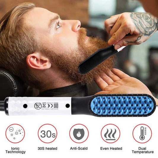 Hot Comb  Electric Negative Ion Beard Straightening Comb