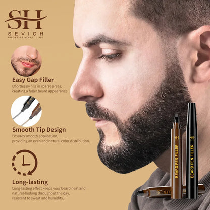 Beard Pen Filler Men Waterproof Moustache Coloring Pen Beard