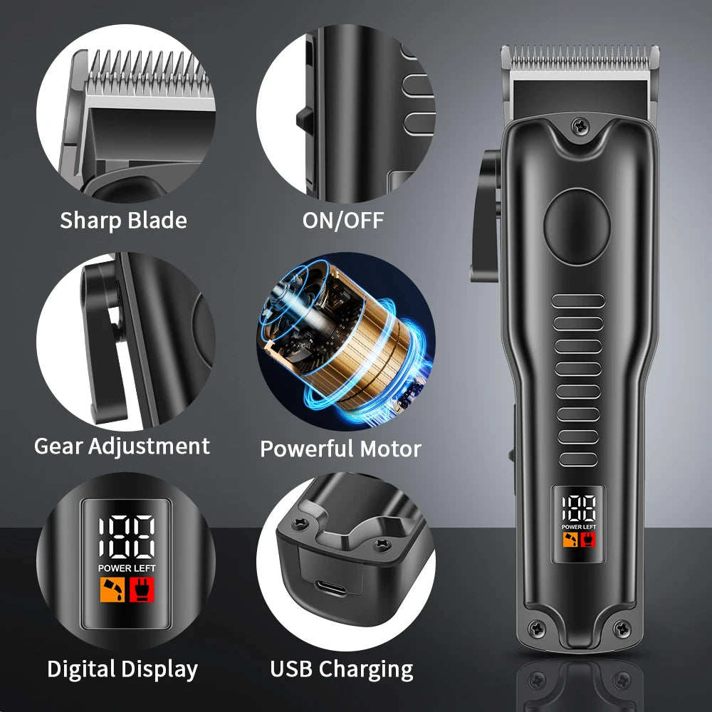 HIENA Hair cutting machine men's hair clipper hair Retro style