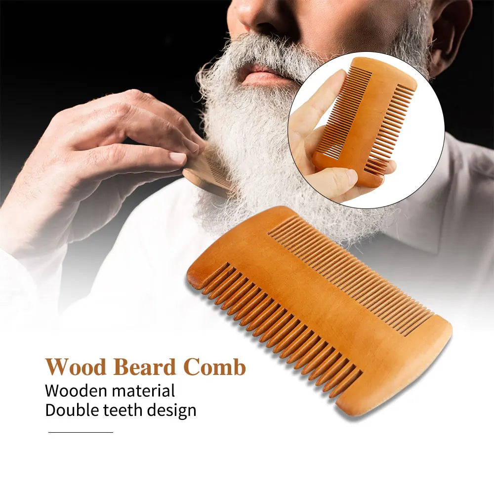 Boar Bristle Wood Beard Brush Hairdresser Shaving Tools