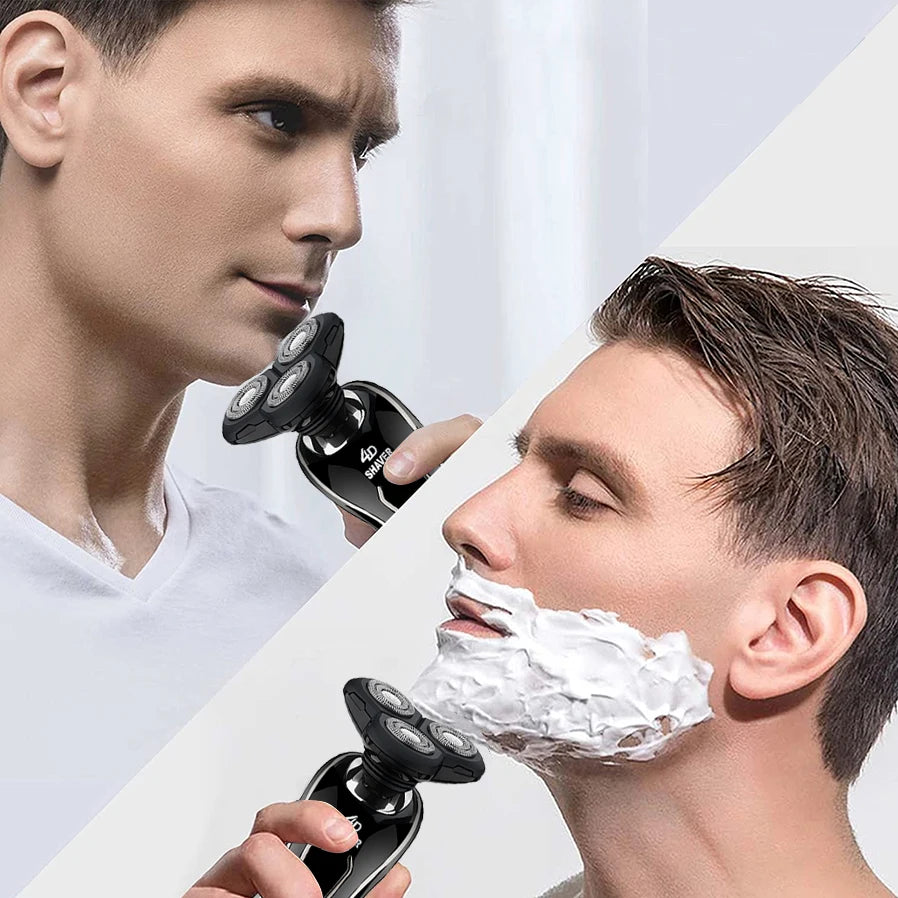 Professional men's electric shave for facial trimming