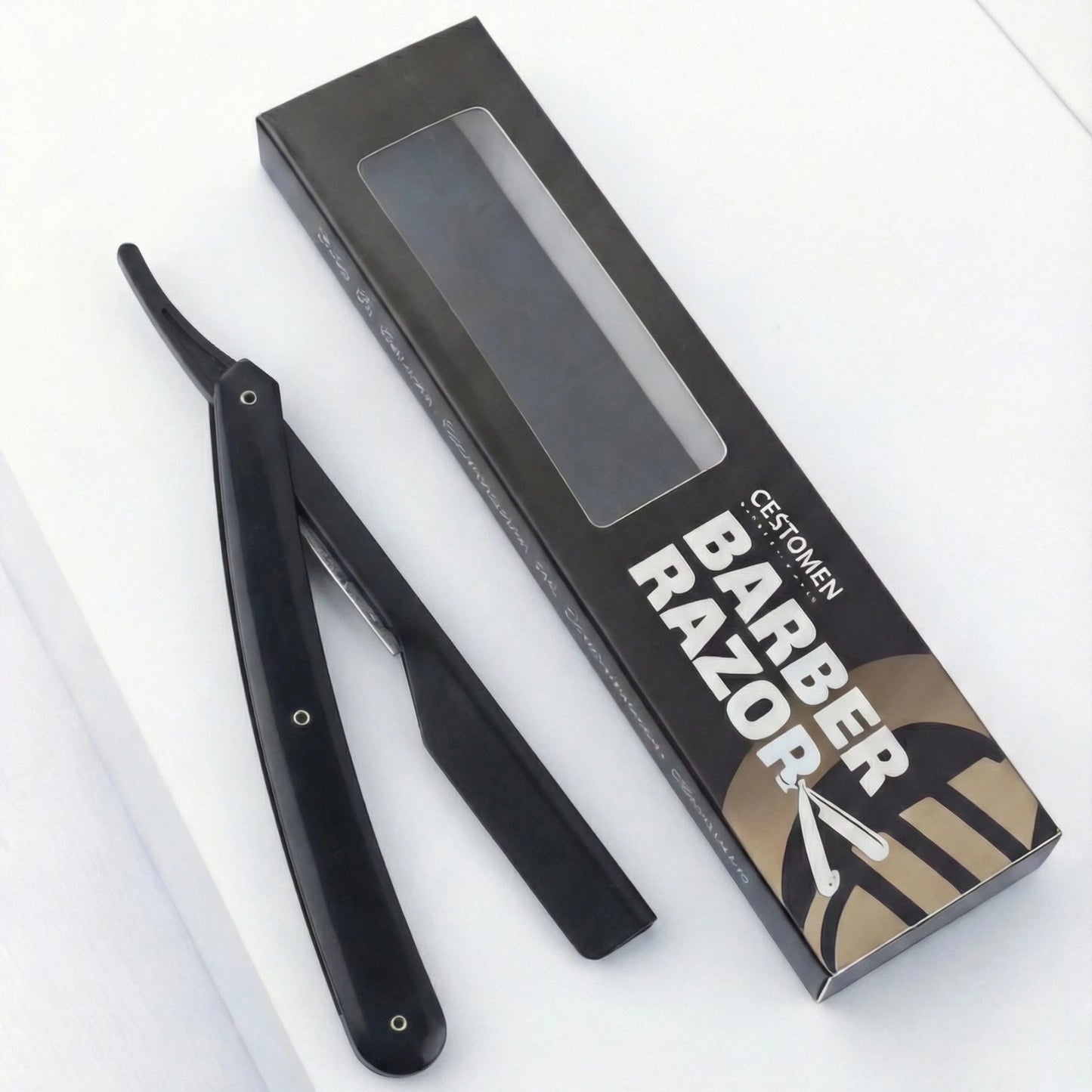 1Pc New Pro Slide Out Straight Razors Beard Shaving