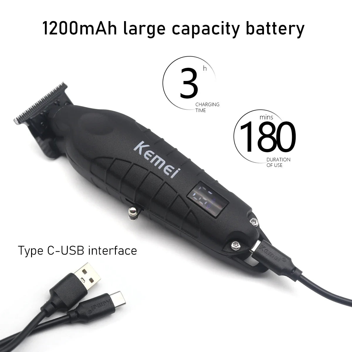 Kemei KM-2293 Full Metal Professional Trimmer for Men