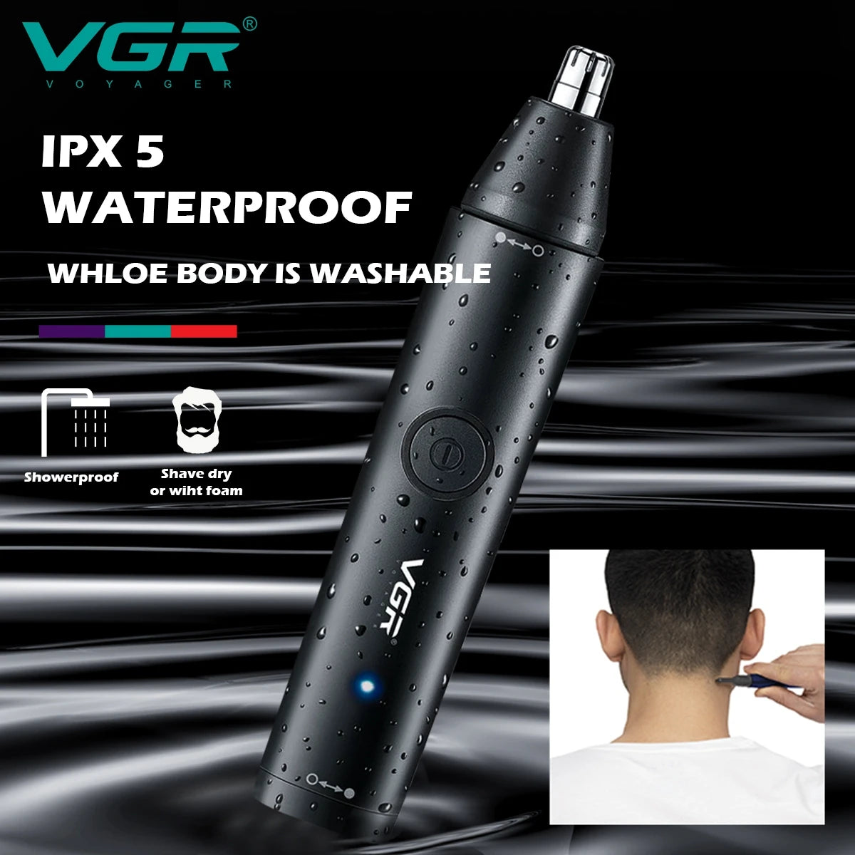 Original VGR Ear Eyebrow Nose Hair Trimmer