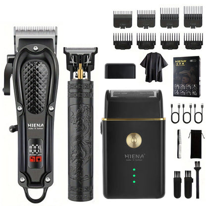 hiena 212 Professional Hair Cutter Mans Hair Clipper Set